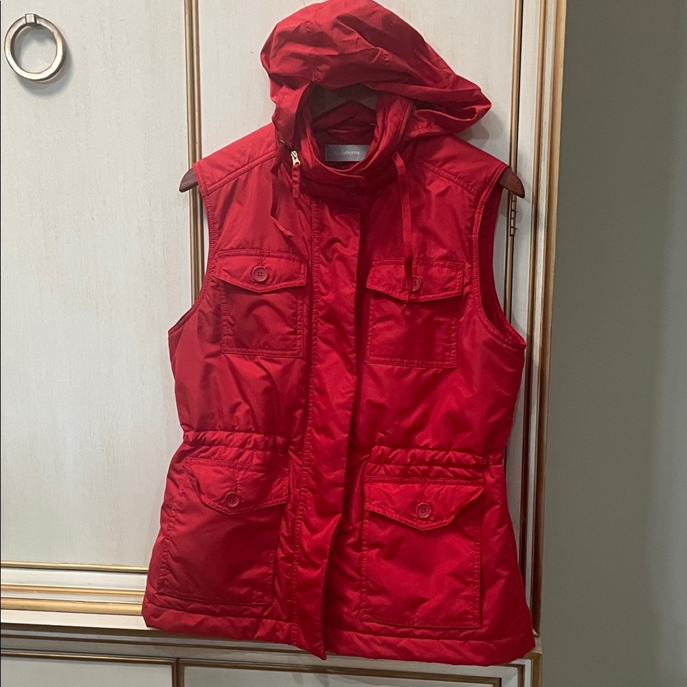 Liz Claiborne Scarlet Red Vest